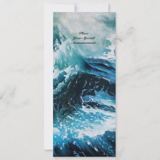 Schiff im Sturm Einladung (Rückseite)