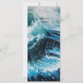 Schiff im Sturm Einladung (Vorderseite)