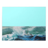 Schiff im Sturm Notizblock (Vorderseite)