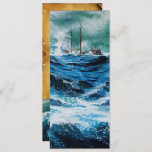 Schiff im Sturm, Pergament (Vorne/Hinten)