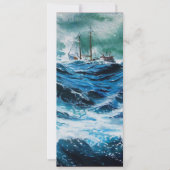 Schiff im Sturm, Pergament (Vorderseite)