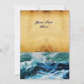 Schiff im Sturm, Pergament (Rückseite)