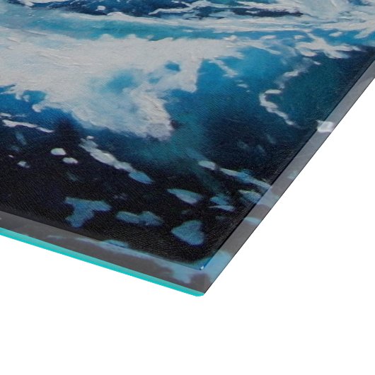 Schiff im Sturm Schneidebrett (Ecke)