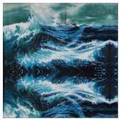 Schiff im Sturm Stoff (Nahaufnahme)