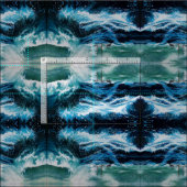 Schiff im Sturm Stoff (Kachel)