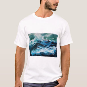 Schiff im Sturm T-Shirt
