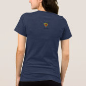 Schiff im Sturm Tri-Blend Shirt (Rückseite)