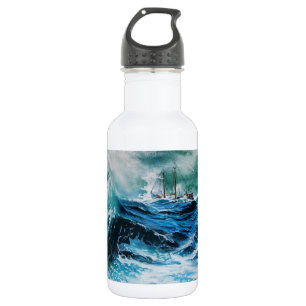 Schiff im Sturm Trinkflasche