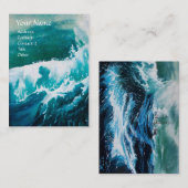 Schiff im Sturm Visitenkarte (Vorne/Hinten)