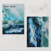 Schiff im Sturm Visitenkarte (Vorne/Hinten)