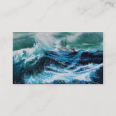 Schiff im Sturm Visitenkarte (Rückseite)