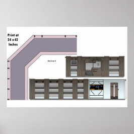 Schiff im Weltraum verloren Poster