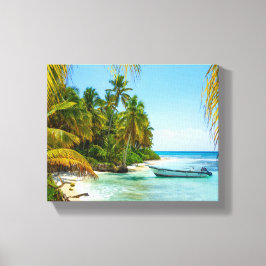 Schiff in der Karibik Leinwanddruck