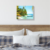 Schiff in der Karibik Leinwanddruck (Insitu (Schlafzimmer))