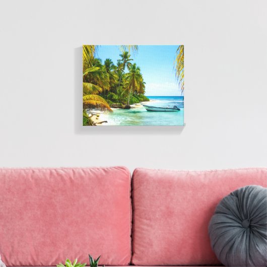 Schiff in der Karibik Leinwanddruck (Insitu (Wohnzimmer))