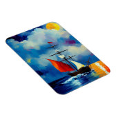 Schiff in der Nacht Magnet (Rechte Seite)