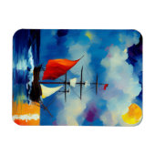 Schiff in der Nacht Magnet (Horizontal)
