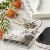 Schiff in der Sepia-kundenspezifischen Schlüsselanhänger (Vorderseite rechts)