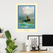 Schiff in einem Stormy Sea~ Ivan Aivazovsky Poster (Heimbüro)