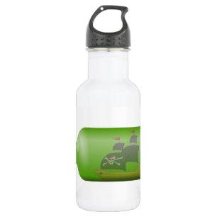 Schiff in einer Flasche Edelstahlflasche