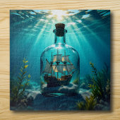 Schiff in einer Flasche im Meer Puzzle