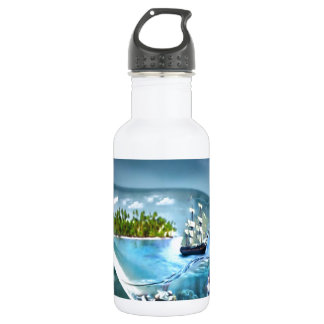 Schiff in einer Flasche Trinkflasche
