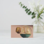 Schiff in einer Flasche Visitenkarte (Stehend Vorderseite)