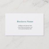 Schiff in einer Flasche Visitenkarte (Rückseite)