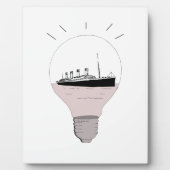 Schiff in einer Glühbirne Fotoplatte (Vorderseite)