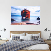 Schiff in einer Ocean Graveyard Leinwand Art (Insitu (Schlafzimmer))