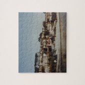 Schiff in Fowey Hafen Puzzle (Vertikal)