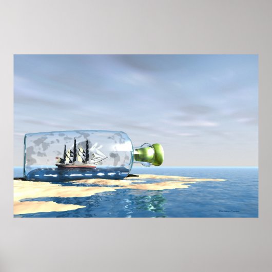 SCHIFF IN KURZE DRUCKEN POSTER (Vorne)