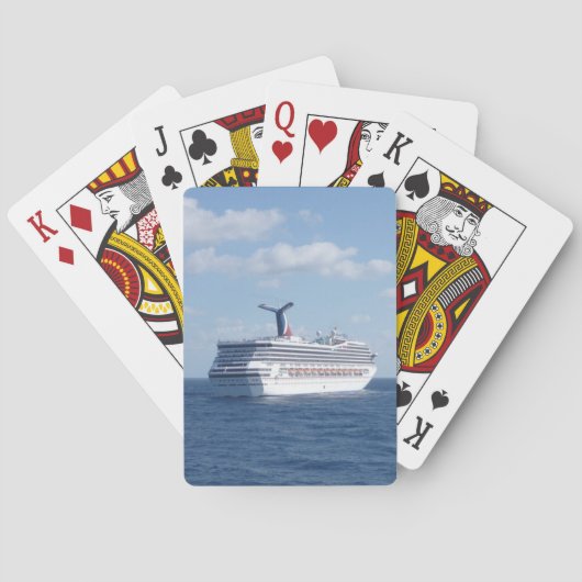 Schiff in Meer Spielkarten (Rückseite)