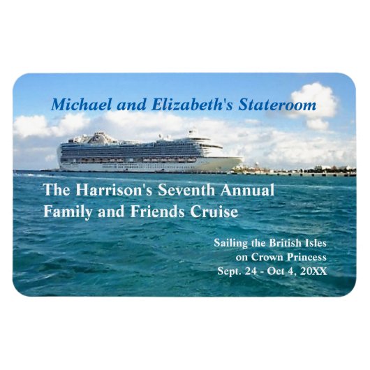 Schiff in Port - Marker für die benutzerdefinierte Magnet (Horizontal)