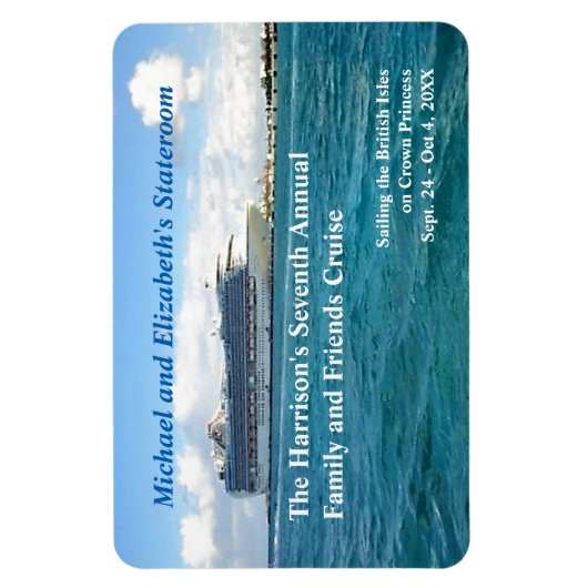 Schiff in Port - Marker für die benutzerdefinierte Magnet (Vertikal)