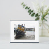 Schiff in Portsoy, Aberdeenshire, Schottland Postkarte (Stehend Vorderseite)