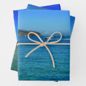 Schiff in Serene Lake Decoupage Hochwertiges Triad Geschenkpapier Set (Beispiel)