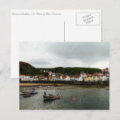 Schiff in Staithes Postkarte (Vorne/Hinten)