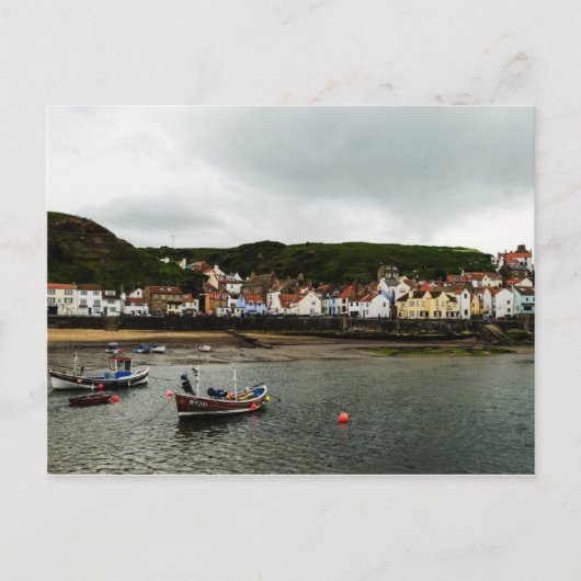 Schiff in Staithes Postkarte (Vorderseite)