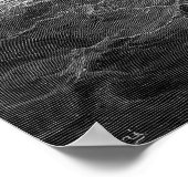 Schiff in stürmischer See Poster (Ecke)