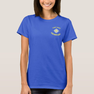 Schiff Kompass individuelle Name Boot Erste-Partne T-Shirt