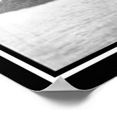 Schiff läuft auf dem Vintagen Foto Poster (Ecke)