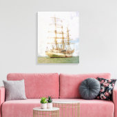 Schiff Leinwanddruck (Insitu (Wohnzimmer))