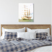 Schiff Leinwanddruck (Insitu (Schlafzimmer))
