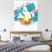 Schiff Leinwanddruck (Insitu (Schlafzimmer))
