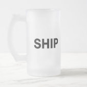 Schiff Mattglas Bierglas (Links)