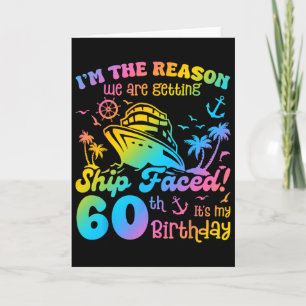 Schiff Meinen 60. Geburtstag Kreuzfahrtschiff Tri Karte