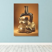 Schiff mit Puma, Chavin Culture, c.90 BC Leinwanddruck (Insitu (Holzboden))