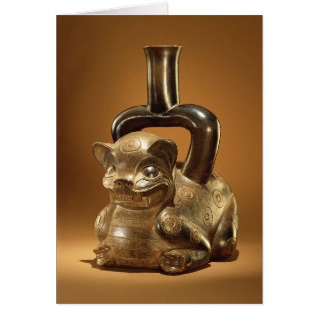 Schiff mit Puma, Chavin Kultur, c.90 BC (Vorne)