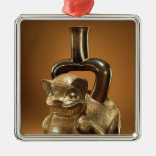 Schiff mit Puma, Chavin Kultur, c.90 BC Ornament Aus Metall